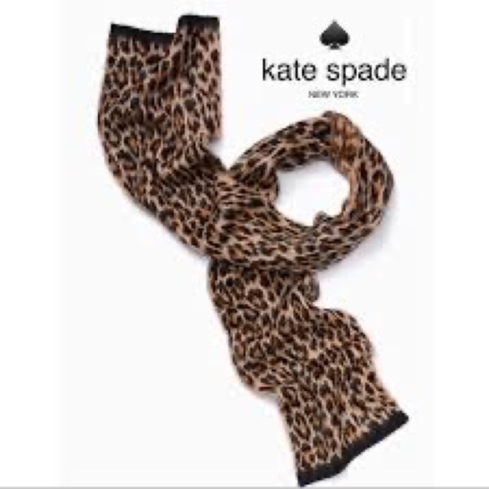Kate Spade Leopard Muffler Scarf